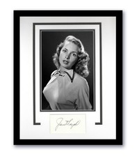 Janet Leigh Autographed Signed 11x14 Framed Photo Vintage Hollywood Actress ACOA picture