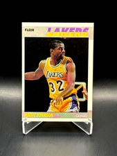Magic Johnson 1987-88 Fleer Card #56 Los Angeles Lakers HOF Vintage picture