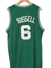 Bill Russell Signed Boston Celtics 6 Basketball Jersey Beckett Authenticated picture