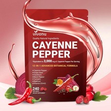 Vivonu Cayenne Pepper Softgels Heart & Vascular Wellness Supplement 240 Softgels picture