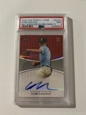 2022 Leaf PG Gave Gaeckle 1/1 Red Shimmer Auto / Athletics - Razorbacks picture