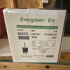 Genteq Evergreen EM 6207X ECM Indoor Blower Motor 3/4HP 115/208-230V 1050RPM picture