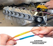Universal UnderMirror Light Bars 2 BARS + 36 LIGHTS CONNECTED READY TO INSTALL picture