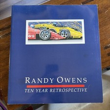 Randy Owens Ten Year Retrospective Paperback Signed Art Motor Sports picture