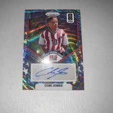 Cobi Jones 2026 Prizm FIFA World Cup 1994 Team USA Auto Preferred Prizms Wave picture
