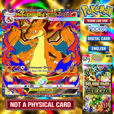 Pokemon TCG Pocket - MEGA CHARIZARD Y EX from DELUXE PACK MEGA picture