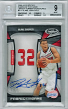 2009-10 Certified Blake Griffin Rookie Auto Jersey 10/25 BGS 9 FOG-BG picture