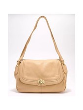 NWT American Leather Co. Reni Large Shoulder Bag Macadamia- Sold Out Color picture