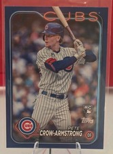 2024 Topps Series 2 - Pete Crow-Armstrong #407 Royal Blue (RC) Color Match picture
