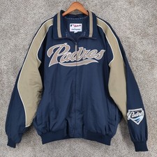 Vintage Majestic San Diego Padres Dugout Jacket Mens XXL 2XL Navy Blue MLB Rare picture
