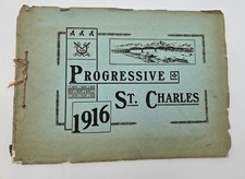 1916 Progressive St Charles Missouri Book PB Historical Antique Truly Rare picture