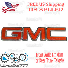 GMC RED Front Grille Emblem for 2001-2007 GMC Sierra 3500 picture