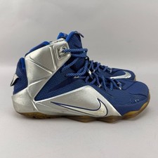 Size 10 - Nike LeBron 12 “What If” Mens Blue Dallas Cowboys Sneakers Shoes picture