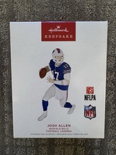 2023 Hallmark Keepsake NFL Football Legends Ornament Josh Allen Buffalo Bills picture