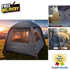 4-Season Inflatable Tent with Stove Jack & Skylight, Easy Setup for Families picture