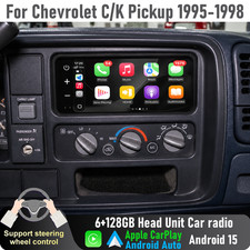 6'' Apple CarPlay Auto Head Unit Car Radio For Chevrolet C/K Pickup 1995-1998 picture