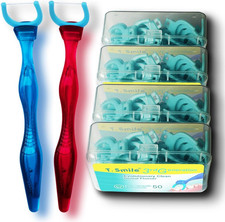 Nofuss Dental Flosser Kit, 5-Inch Long Handle & Refill Heads, Extra-Strength Flo picture