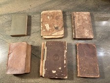 6 Antique Religious Books inc Southern Psalmist 1859 & Early American Sermons picture