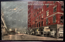 Vintage Postcard 1913 Boardwalk, Tennessee Ave. Atlantic City, New Jersey (NJ) picture