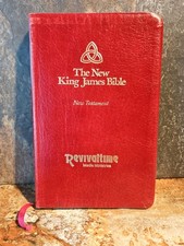 Vintage GOOD NKJV (1979 copyright) New Testament Oxblood Genuine Leather RL Ed. picture