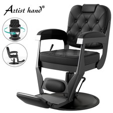 Black Vintage Heavy Duty All Purpose Recline Hydraulic Barber Chair Salon picture