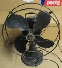 Antique Emerson Model 24646 Brass Blade Electric Fan For Parts or Restoration picture