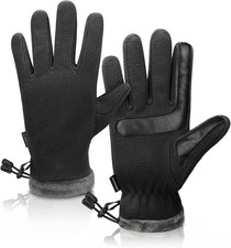 OnWander Womens Winter Gloves 2 Pairs Touchscreen Thermal Warm Drawstring NEW picture