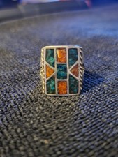 mens ring Vintage Navajo Native American picture