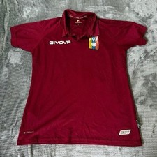 Givova Venezuela FVF Soccer Jersey Mens Large Burgundy Marco #06 GIVDRY 2.0 Polo picture
