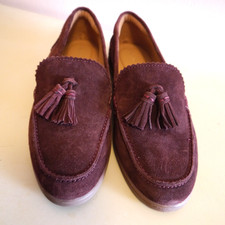 NEW Women's Shoes Crown Vintage Madina Loafer Rum 8.5, Leather Suede picture