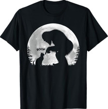 Fun Hand Boop Nose Bigfoot Sasquatch Cat Full Moon T-Shirt picture