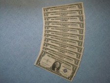 (11) 1935 H $1 Consecutive Silver Certificates Uncirculated 