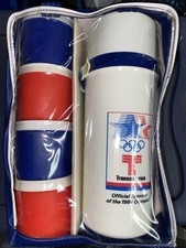 VTG 1984 Los Angeles Olympic Games Official Aladdin Thermos Transamerica Kit NOS picture