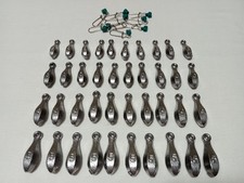 40 piece Lead Bank Fishing Sinkers, Handmade 10 Each, 2oz, 3oz, 4oz, and 5oz picture