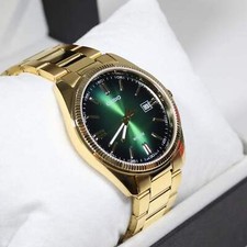 Casio Men's Vintage Green Dial Gold Tone Stainless Steel Watch MTP-1302PGC-3AVEF picture