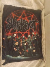 Vtg Slipknot Banner Flag 2002 Band Logo Signatures Network FabricPoster 40*30 picture