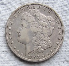 1893-O $1 Morgan Silver Dollar Rare Key Date New Orleans VF / XF Light Cleaning picture