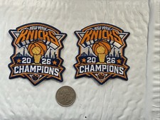 (2) New York Knicks Embroidered Iron On Patches Patch Lot 3”. 2.5” Grade A1 picture