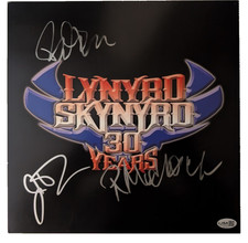 Lynyrd Skynyrd Signed 30 Years Promo Flat Medlocke Van Zant Keys 12x12 JSA COA picture