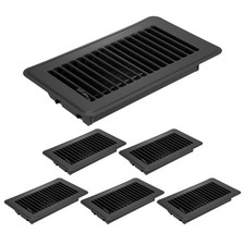 6 Pcs 4x8 Inch Floor Vent Covers Floor Registers Walkable Floor Air Vent Black picture