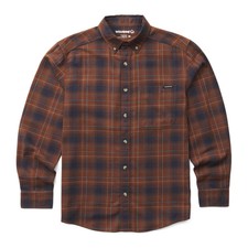 Wolverine Men Hastings Flannel Shirt Dark Earth XL  Apparel picture