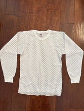 EUC Vtg Ditzy Floral Thermal Long Sleeve Waffle Crew Top YouthXL /Women’s Small picture