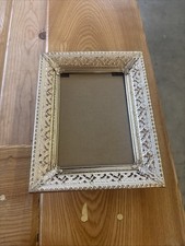 Hollywood Regency Filigree Metal Frame Vintage 🔥🔥🔥 picture