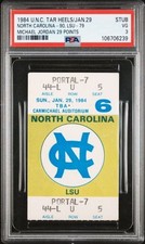 1984 Michael Jordan 29 Points North Carolina vs LSU RARE College Ticket Stub PSA picture