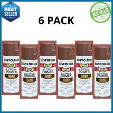 Rust-Oleum Stops Rust Rusty Metal Primer Spray 12 oz Aerosol 6 Pack picture