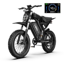 3000W Peak E-Mountain bike 52V 40Ah Electric Dirt Bike 20'' Tire Bicycle Adults picture