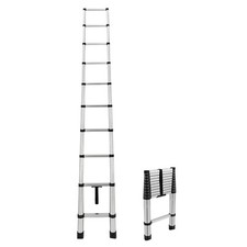 RecPro RV 10 Step Telescoping Ladder 10.5ft Extendable Collapsible Ladder picture