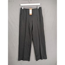 OGL Black Pintuck Wide Leg Trousers 251011-2907W31 Size M New picture