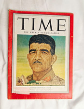 Vtg Time Magazine September 8 1952 Vol. LX No. 10 Egypt's Strongman Naguib picture