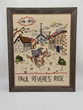 Paul Revere's Ride (1776-1976) Crewel Embroidery Art Piece 15